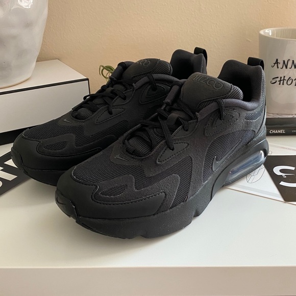 NWT Nike air Max 200 triple black - Picture 2 of 8